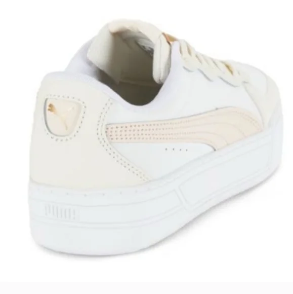 Puma Women's  Syke Athletic Shoes White Beige Peach 374764-23 Sz 10 NWOT/NO BOX - Picture 3 of 14